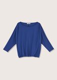Anna crepe blouse BLUE OLTREMARE ROSSO LIPSTICK Woman image number 1
