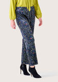 Victoria patterned velvet trousers BLU GRAFITE Woman image number 3