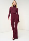 Victoria flared trousers ROSSO BORDEAUXVERDE GARDENMARRONENERO Woman image number 2