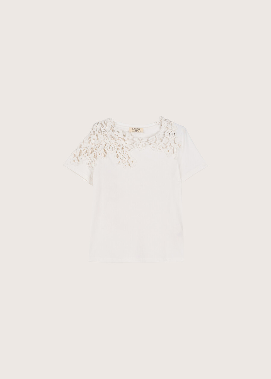Suri cotton t-shirt BIANCO WHITE Woman , image number 4