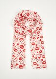 Sciarpa Sura 100% seta BIANCO WHITE Donna immagine n. 2