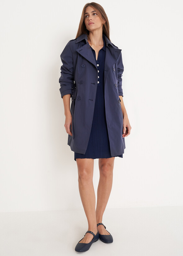Taira nylon trench coat BLU AVION Woman null