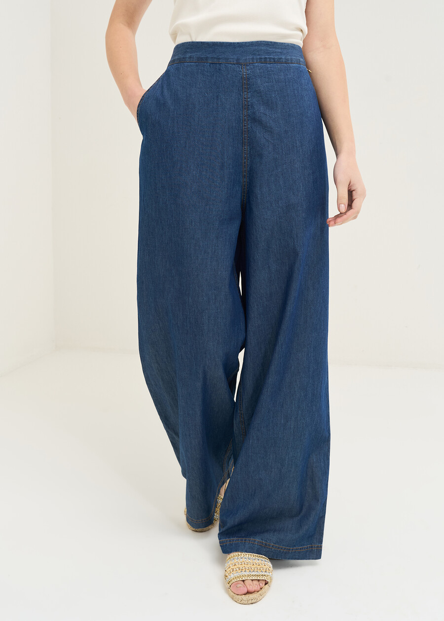 Pantaloni Pagor gamba larga DENIM Donna , immagine n. 3