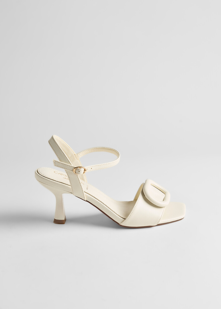 Sandalo Sary con tacco e decoro BEIGE LATTE Donna , immagine n. 5