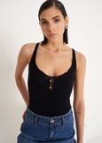 Top Thole in rete NERO BLACK Donna immagine n. 1