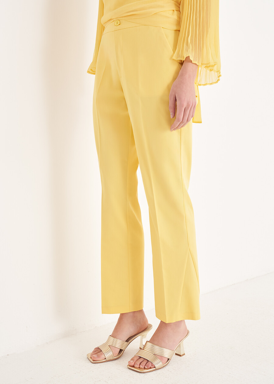 Jacqueline-M Cotton Trousers GIALLOZAFFI Woman , image number 3