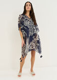 Kaftano Berenice stampa cashmere BLU Donna immagine n. 1