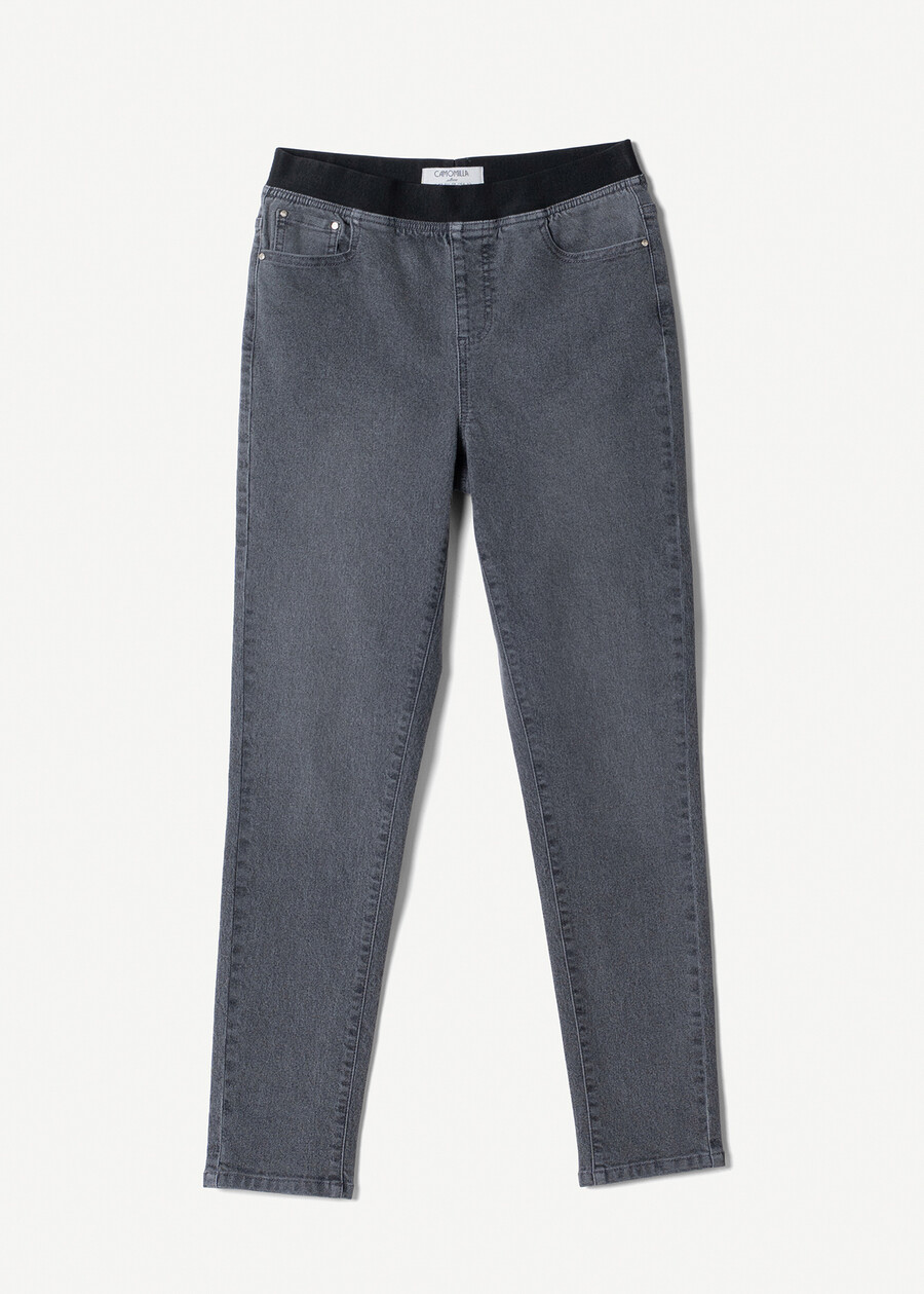 Kelly five-pocket jeggings GRIGIO GREYDENIM MEDIUM DENIM Woman , image number 5