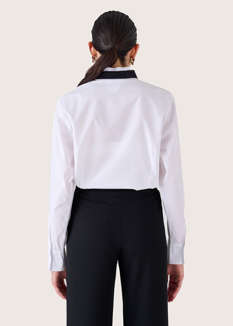 Camicia Carrot in misto cotone BIANCO WHITE Donna , immagine n. 3