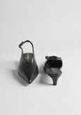 Slingback Sidney tacco basso NERO BLACK Donna immagine n. 4