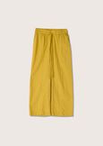 Pommy linen and cotton Capri trousers GIALLO MANGO Woman image number 5