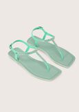 Slea flip-flops with strass VERDE POLINESIA Woman image number 1