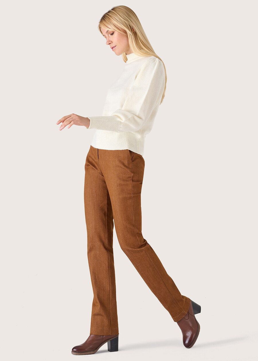 Clair cotton trousers VISON Woman , image number 1