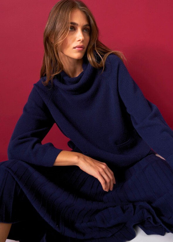 Maglia Magnum a collo alto BLUE OLTREMARE Donna null