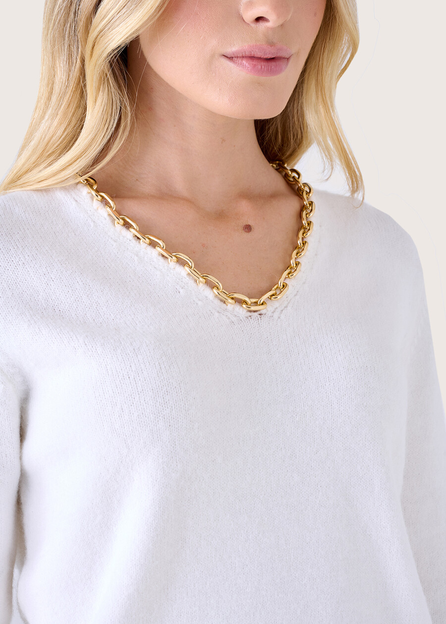 Maglia Malawi con catena BEIGE LATTE Donna , immagine n. 2
