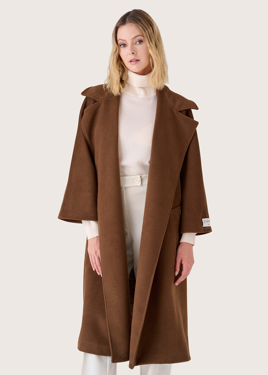 Cleope brown woolen coat MARRONE JAVA Woman , image number 5