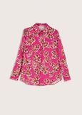 Camicia Alessia in tessuto satin VIOLA BEGONIAVERDE POKER Donna immagine n. 5