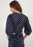Camicia Crop Cool Fantasia BEIGE LATTEBLUE OLTREMARE Donna immagine n. 3