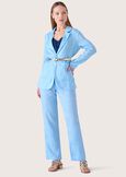 Pantaloni Polly 100% lino BLU SURF Donna immagine n. 1