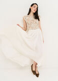 Gonna Gledis lunga in cotone BIANCO WHITE Donna immagine n. 1