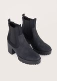 Stacey eco-suede ankle boots NERO BLACKBEIGE TAUPE Woman image number 1