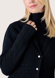 Cardigan Chechu in maglia NERO BLACK Donna immagine n. 2