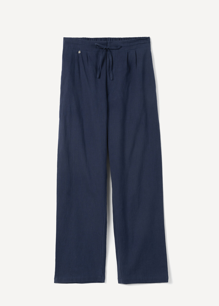 Pantaloni Patrik cotone e lino navy BLU NAVY Donna , immagine n. 5