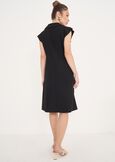 Alan Midi Dress With Collar NERO BLACKBLU ELETTRICO Woman image number 3