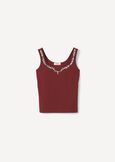 Top Tita Con Strass BLUE TURCHESEROSSO BORDEAUX Donna immagine n. 4