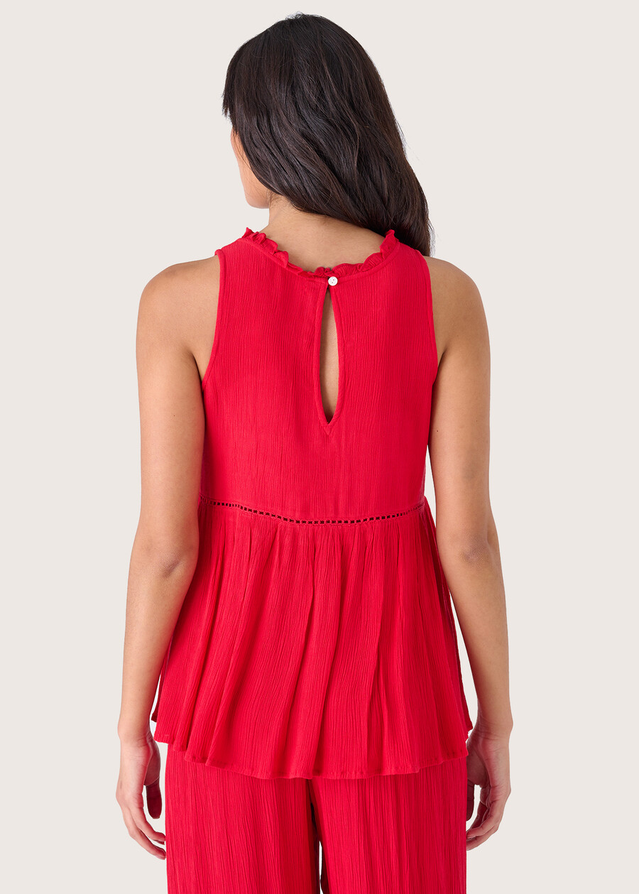 Top Taya 100% rayon ROSSO CARPETBLU ABISSO Donna , immagine n. 3