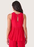 Top Taya 100% rayon ROSSO CARPETBLU ABISSO Donna immagine n. 3