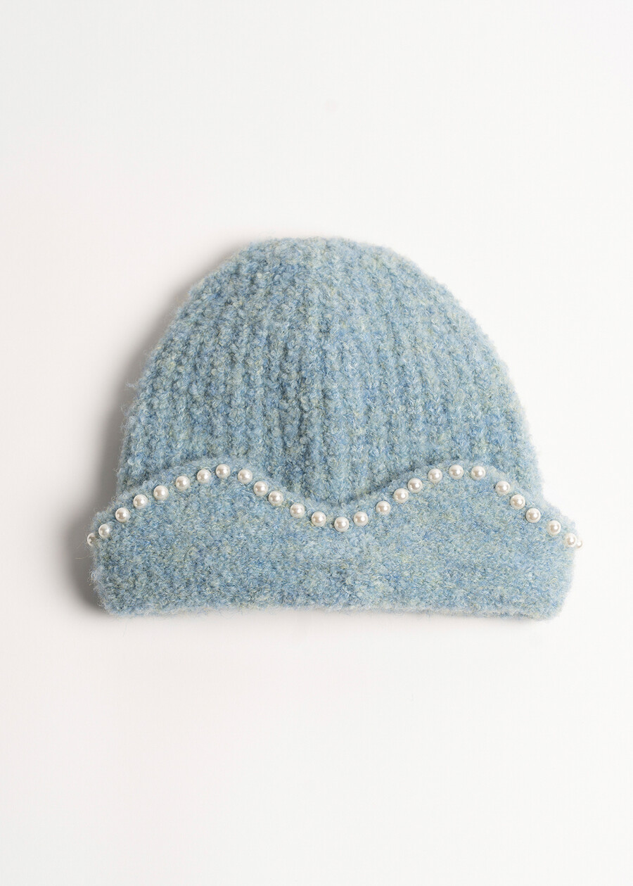 Cuffia Cylk con ricamo di perle ROSACELESTE FIORDALISO Donna , immagine n. 2