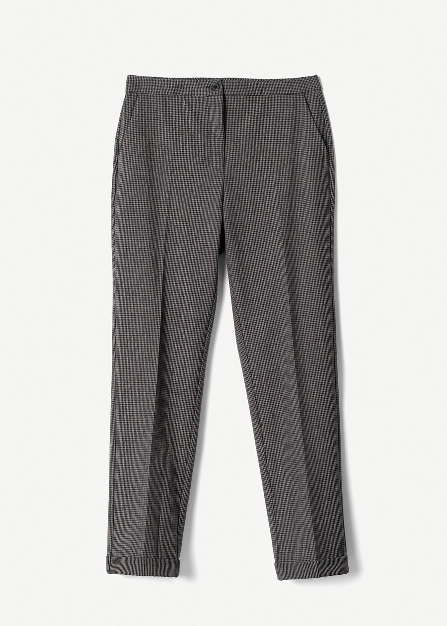 Paulin checked trousers MARRONE Woman , image number 6