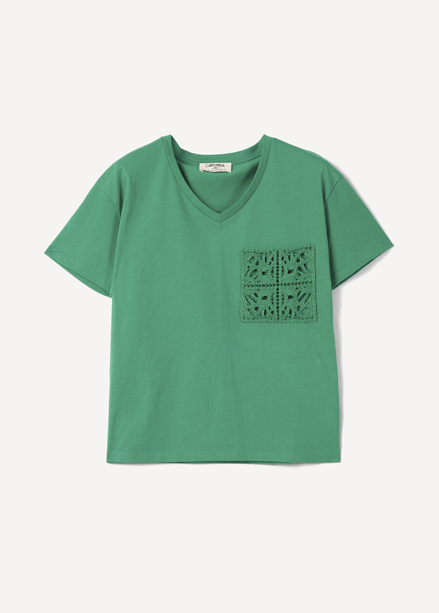 T-Shirt Sonia 100% Cotone VERDE GARDENROSA Donna , immagine n. 4