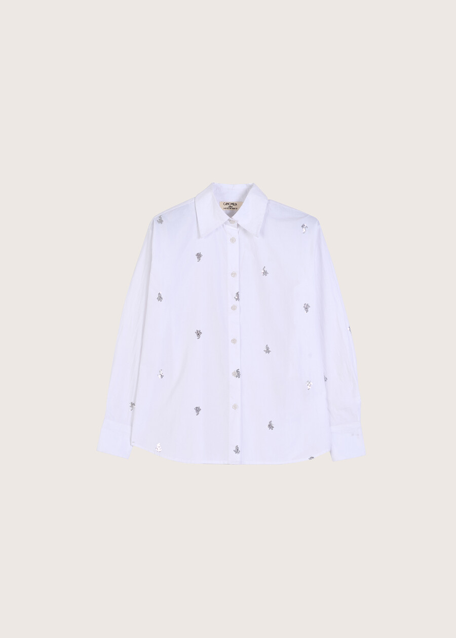 Clenny cotton shirt BIANCO WHITE Woman , image number 4