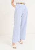 Pantaloni Paros cotone a righe BIANCO WHITE Donna immagine n. 2