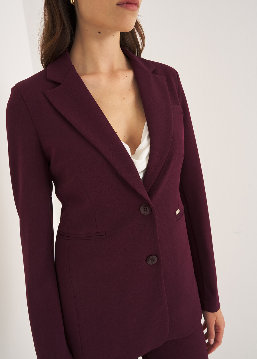 Giacca Giselle-N in screppino VIOLA VINACCIA Donna , immagine n. 2