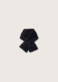 Smally eco-fur scarf NERO BLACK Woman image number 2