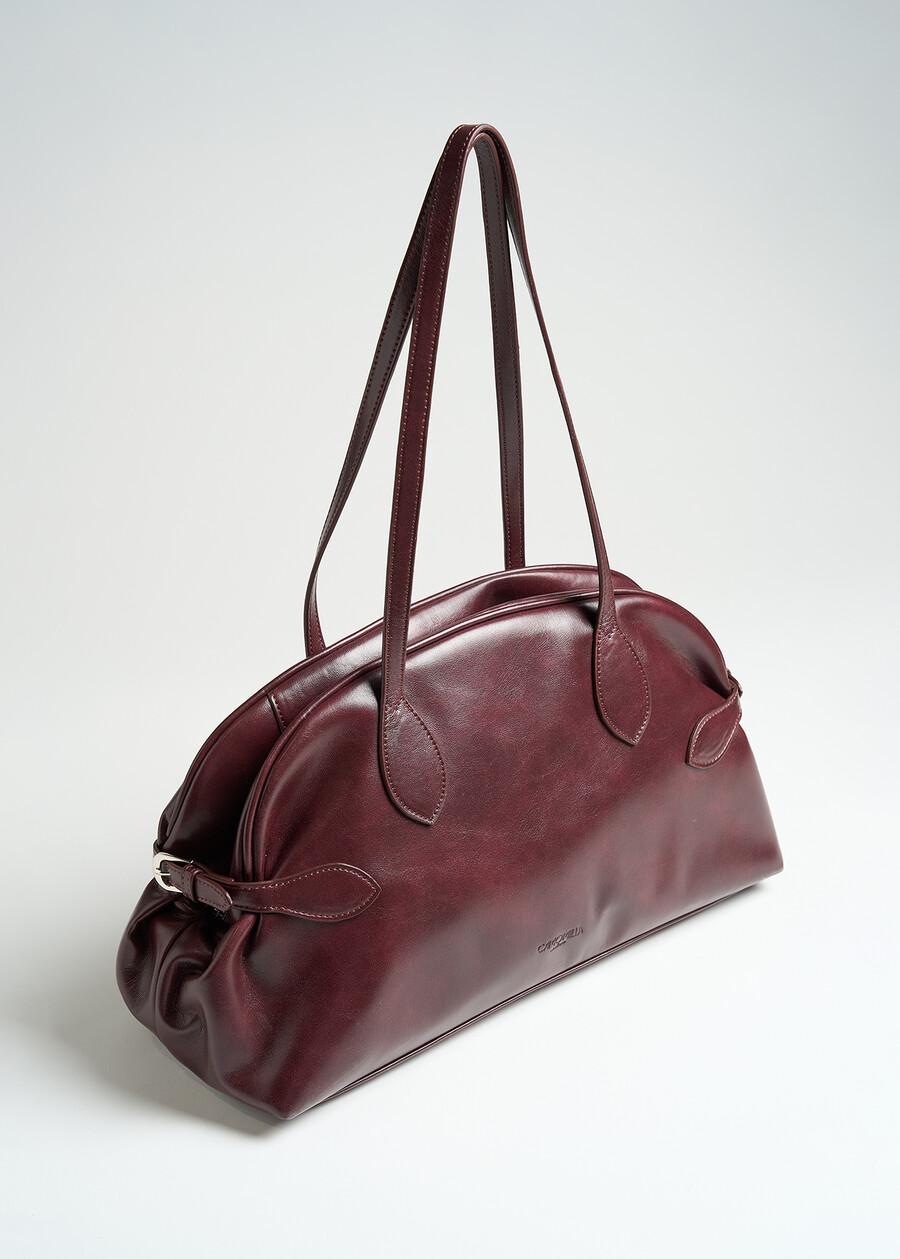 Bagary faux leather bowling bag ROSSO BORDEAUX Woman , image number 2