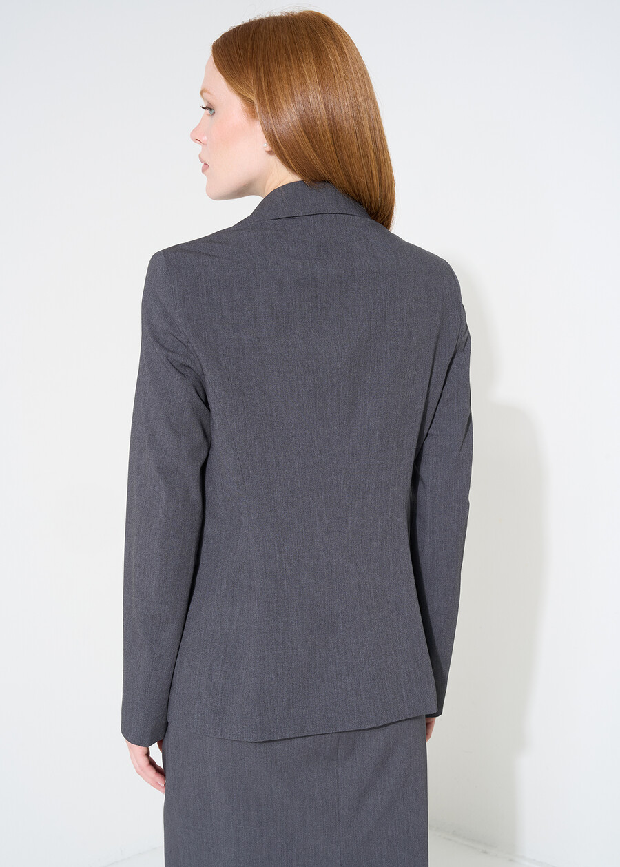 Giacca Gloryas monopetto in lana GRIGIO Donna , immagine n. 4