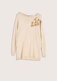 Marsha jersey with embroidery BEIGE LANA Woman image number 4