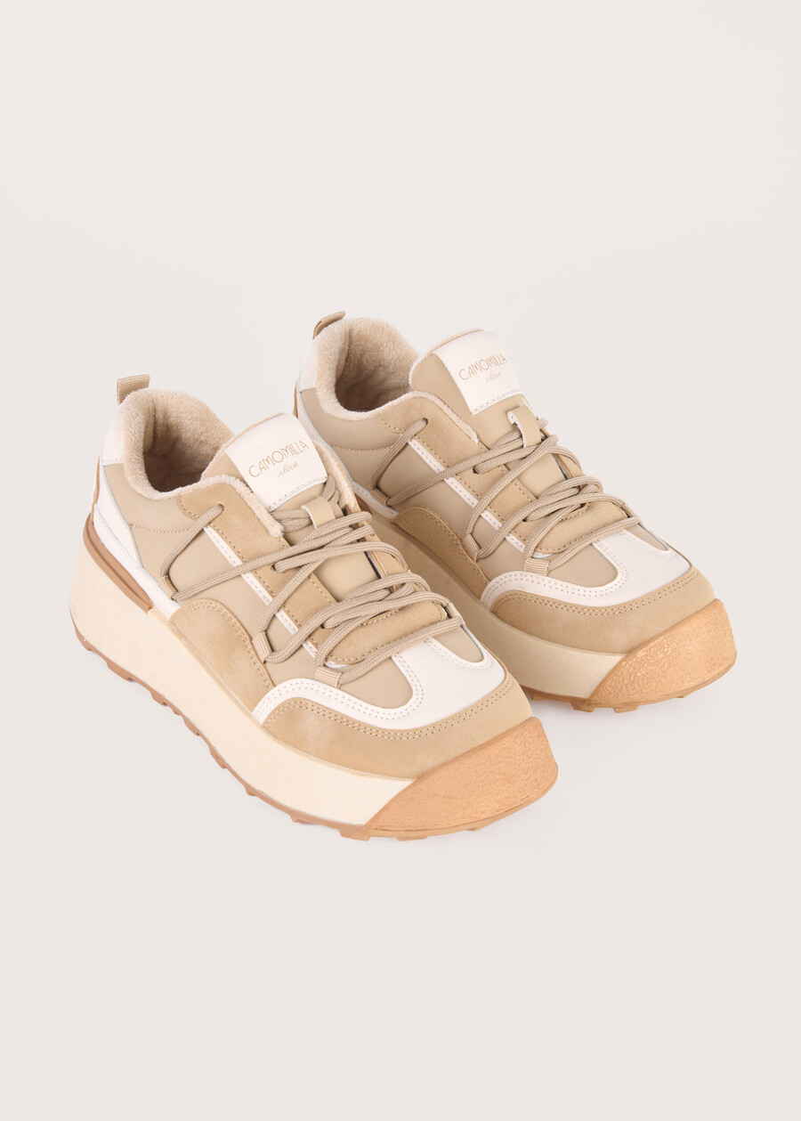 Scarpa sportiva Sheyla in ecopelle BEIGE TAUPE Donna , immagine n. 1