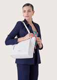Bely fabric shopping bag BIANCO WHITEROSSO TULIPANO Woman image number 1