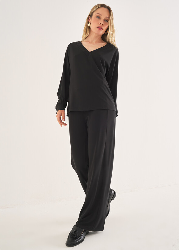 Pantalone Packer in jersey NERO BLACK Donna null