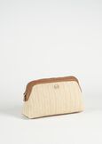 Bina raffia beauty case BEIGE Woman image number 1