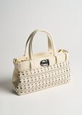 Brik Small perforated bowling bag BIANCO WHITE Woman image number 2