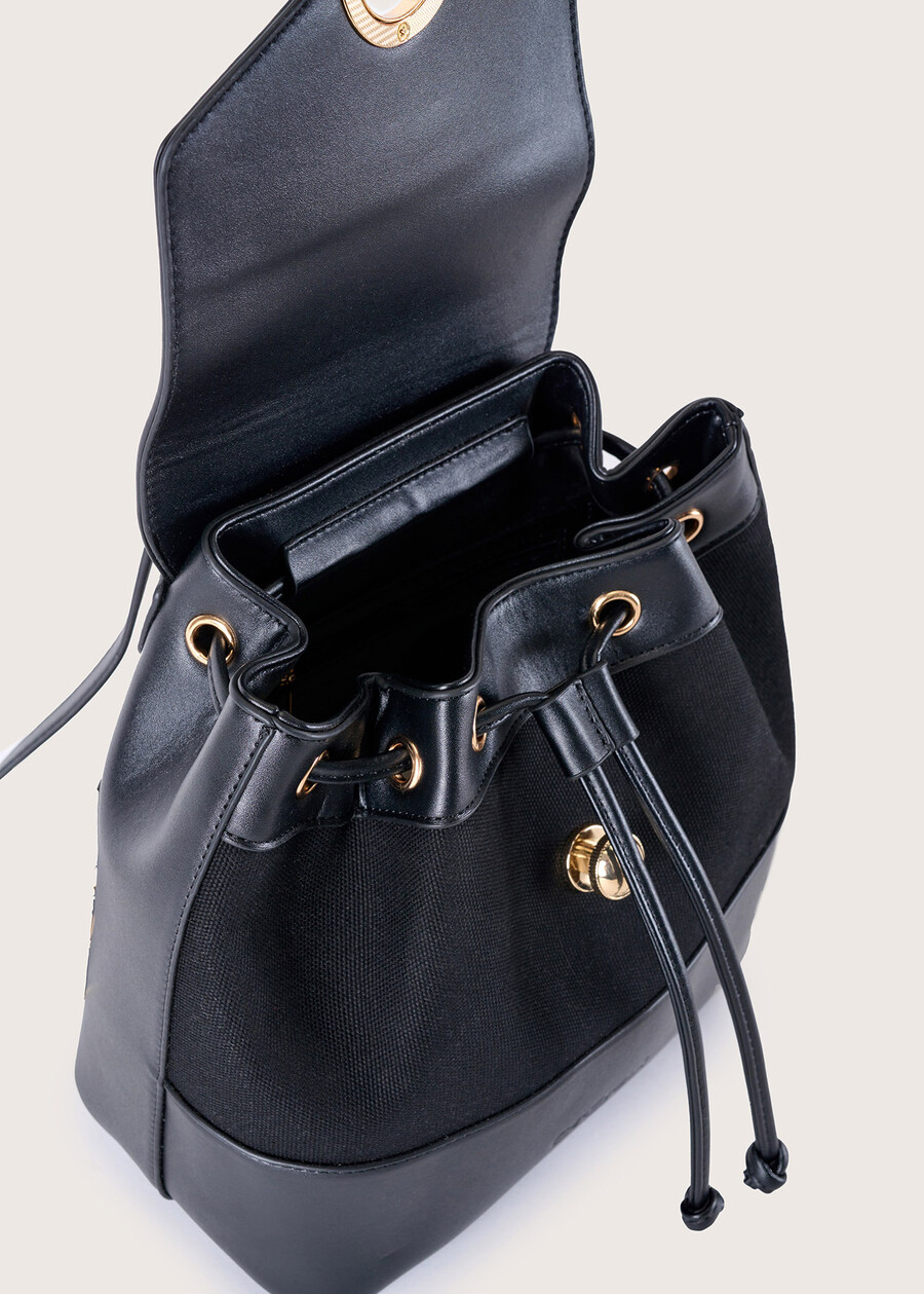 Zaino Baji in ecopelle NERO BLACK Donna , immagine n. 2