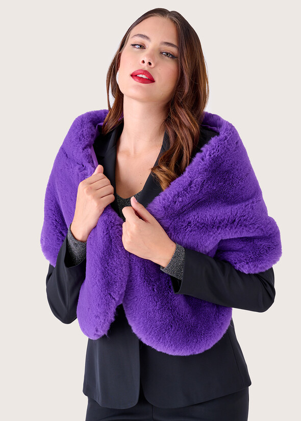 Collo Soft in ecopelo GRIGIO FUMOVIOLA UVA Donna null