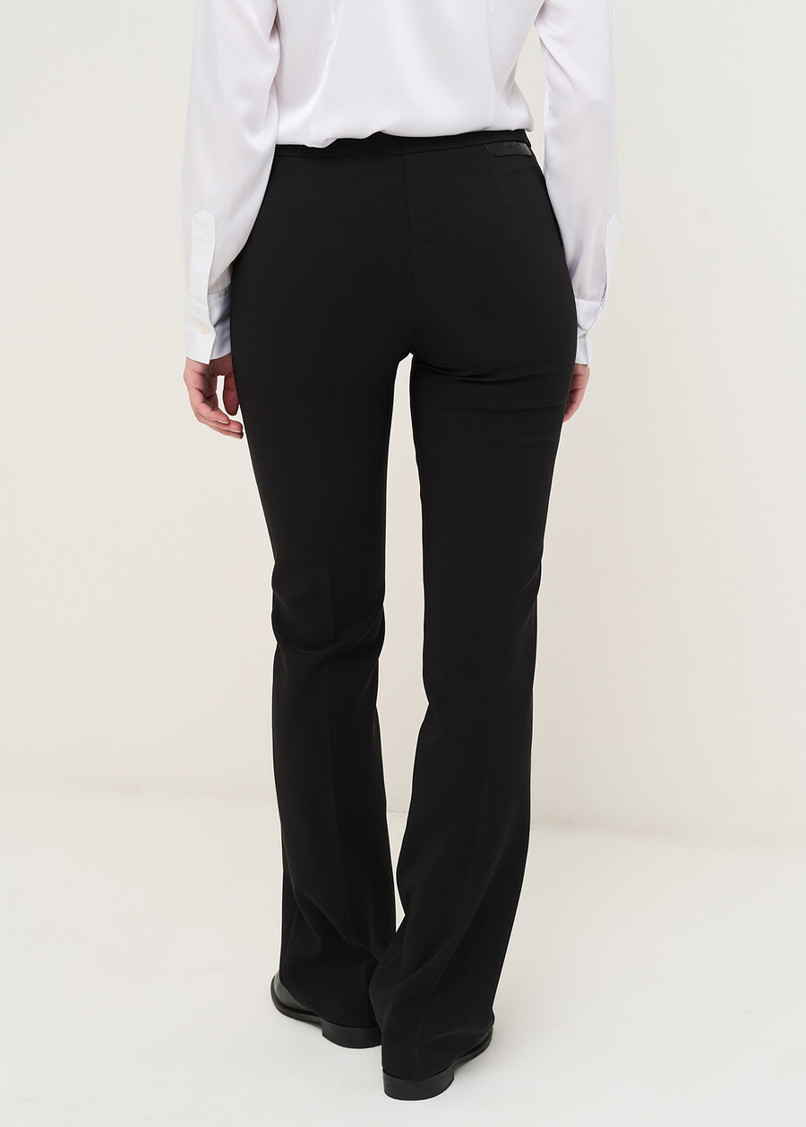 Pantaloni Victoria svasati tessuto tecnico NERO BLACK Donna , immagine n. 4