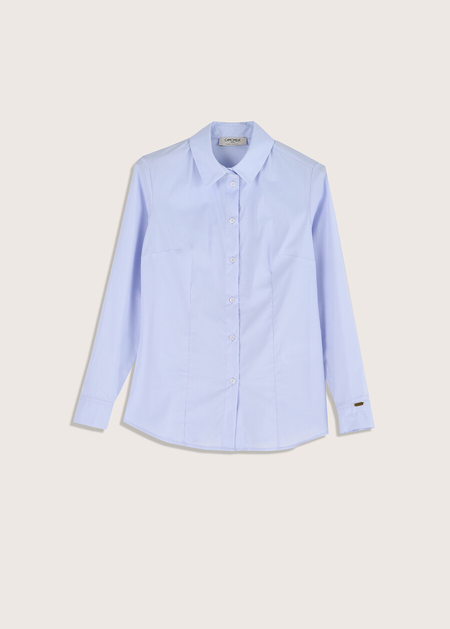 Alessia cotton poplin shirt BLUE CIELO Woman , image number 4